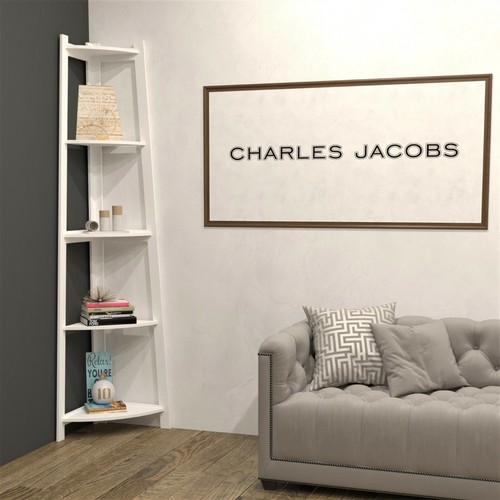 Corner ladder shelf - shelf, bookcase