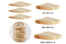 Wooden Corner Shelf Natural
