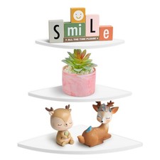 Pack of 3 Corner Shelf Shelves