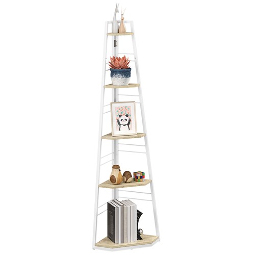 Homcom tier corner shelf - homcom,