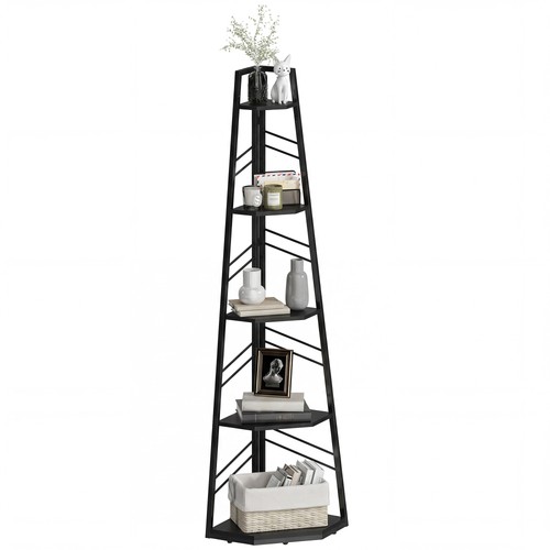 Homcom tier corner bookcase - homcom,
