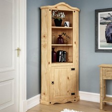 Corona Corner Bookcase Display