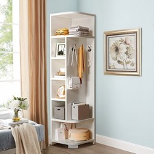 6 Tier Wood Corner Rack