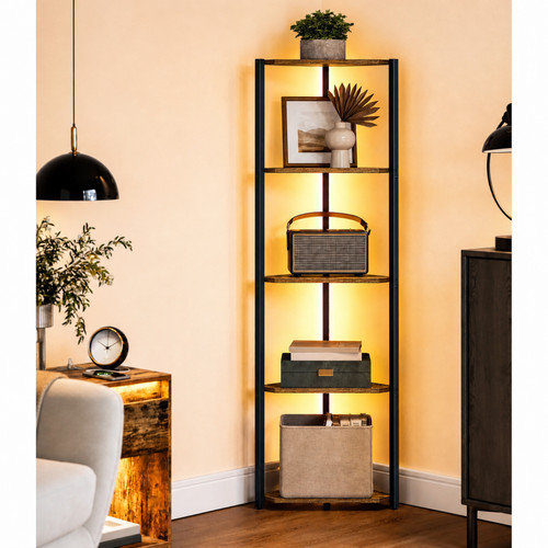 Led corner shelf - corner, rgb