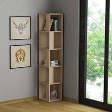 Piano 5-Tier Corner Bookcase