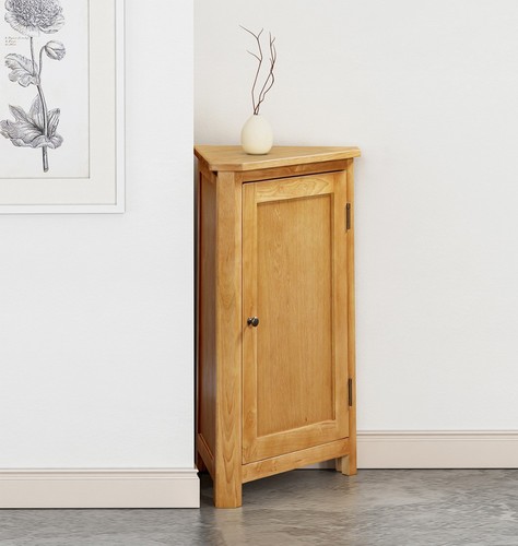Corner storage cupboard oak - corner,